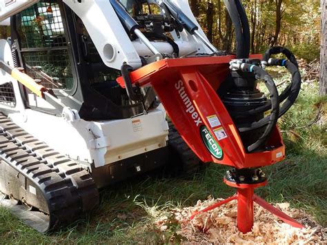 stump auger attachment for skid steer|tractor mounted stump remover.